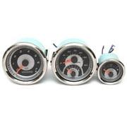 VeeThree Boat Multifunction Gauge Set | GPS Speedometer 3 PC