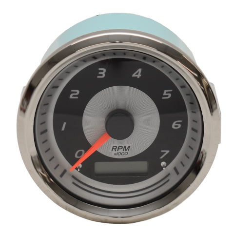 VeeThree Boat Tachometer Gauge 781724PDFB | 3 1/4 Inch Avalon