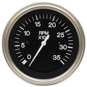 VeeThree Boat Tachometer Gauge 82303P | Heavy Duty Series 3 3/8 Inch Diesel