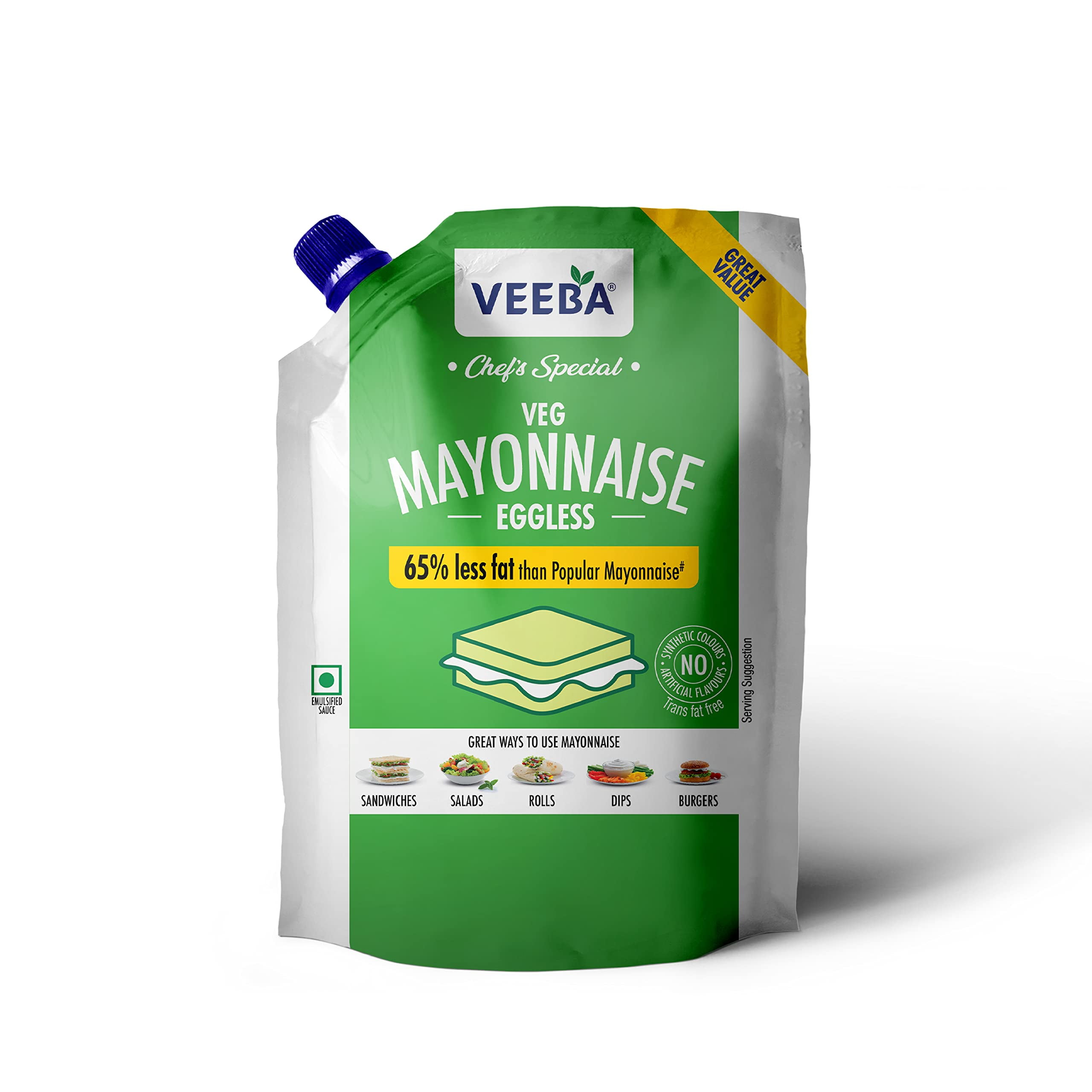 Veeba Eggless Mayonnaise (700G) I Veg Mayonnaise I 100 Vegetarian Mayo