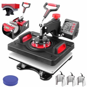 5 in 1 Heat Press Machine 12'' x 15'', Heating Evenly Digital Sublimation Press, 360 Swing Away Heat Transfer Machine for T-shirt Mug Hat sports gifts