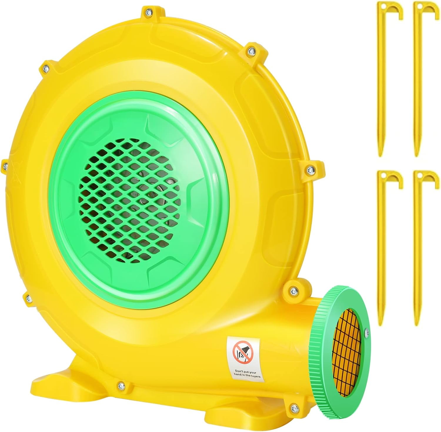 Veeboto Air Blower Pump Fan 550 Watts, Inflatable Bounce House Blower, Strong Wind Power, Good Heat Dissipation Performance, Suitable for Bouncy Castles, Water Slides, Arches, and Inflatable Toys