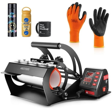 Veeboto Heat Press Machine,Tumbler Mug Heat Press Machine 10-30 oz, Straight Cups DIY Mug Cup Heat Transfer, 11oz 20oz 16oz 30oz Sublimation Tumbler Mugs Heat Transfer (Mug Press)