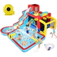 thumbnail image 1 of Veeboto Inflatable Water Slide, 12-in-1 Inflatable Bounce House & Water Slide Combination with Splash Pool, Climbing Wall, Water Gun, Basketball Hoop, Ball Shooting, Football Gate, 1 of 7
