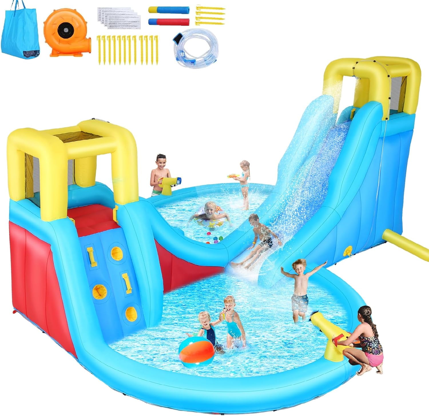 Water Slide Big W Swimming Pool Toys Inflatable Water Slide For