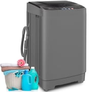 Veeboto Washing Machine, 15.6 lb Portable Washer with LED Display, 10 Programs & 8 Water Levels, Tub and Spin-Dry Combo with Child Lock with Delayed Start for Apartments, Dorms, Home and More