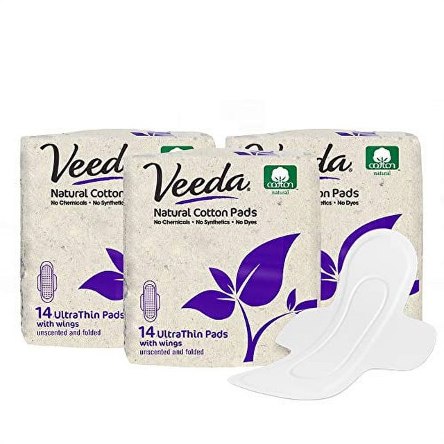 Veeda Ultra Thin Super Absorbent Day Pads Are Always Chlorine Pesticide