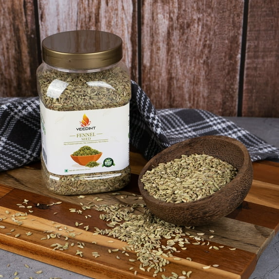 Veedint Fennel Seed, 14 Oz Pack, Whole Seed, Natural, Vegan, Indian Origin