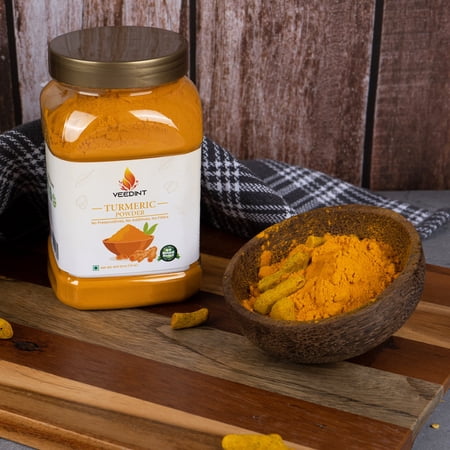Veedint Turmeric Powder, Ground, 400 gram / 14 Oz Pack, Natural, Indian Origin