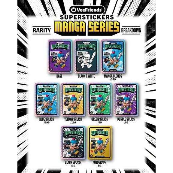 Veefriends Superstickers - Manga Series Hobby Box
