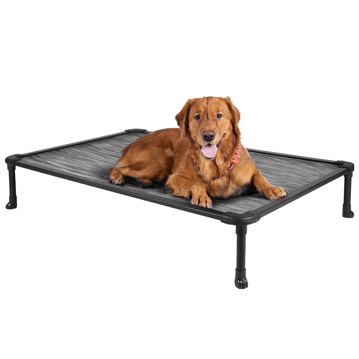 Veehoo Chew Proof Dog Bed, Cooling Raised Pet Cot, Rustless Aluminum
