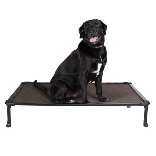 Veehoo Chew Proof Dog Bed, Cooling Raised Pet Cot, Rustless Aluminum