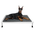 thumbnail image 1 of Veehoo Chew Proof Dog Bed, Rustless Aluminum Frame and Textilene Mesh Fabric, Black Silver, Large, 1 of 8
