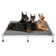 thumbnail image 1 of Veehoo Chew Proof Dog Bed, Rustless Aluminum Frame and Textilene Mesh Fabric, Black Silver, XX Large, 1 of 8