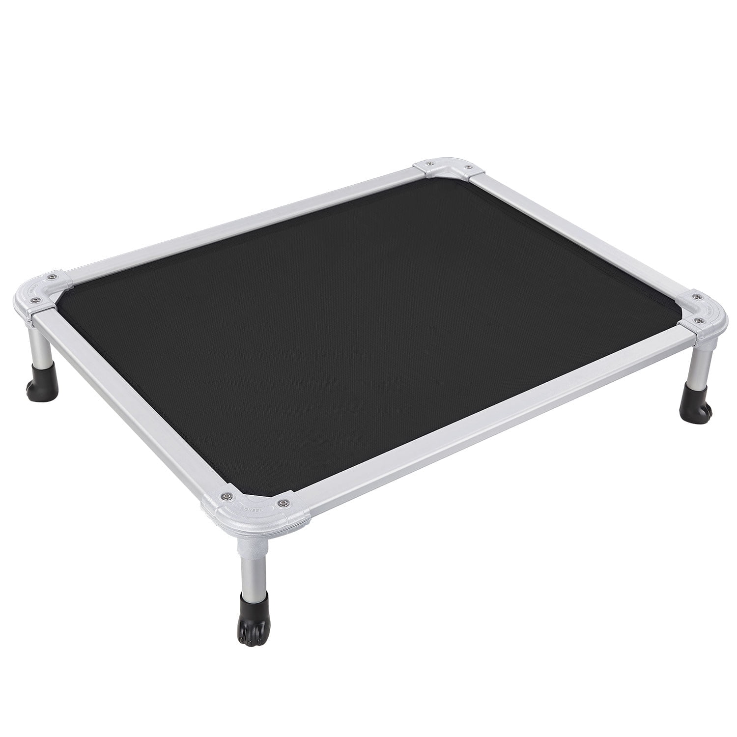 Veehoo Chew Proof Dog Bed, Rustless Aluminum Frame and Textilene Mesh Fabric, Black, X Large