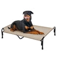 thumbnail image 1 of Veehoo Cooling Elevated Dog Bed, Chew Proof Dog Cot with Washable Mesh, XX-Large, Beige Coffee, 1 of 11