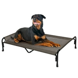 Veehoo Outdoor Cooling Elevated Dog Bed, Large, Black Silver, Pet