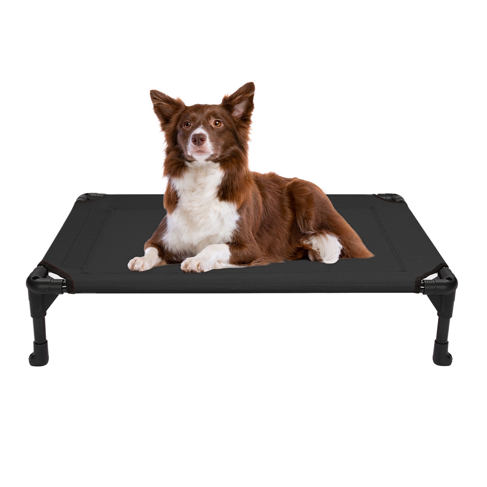 PawHut Elevated Portable Dog Cot Cooling Pet Bed With UV Protection
