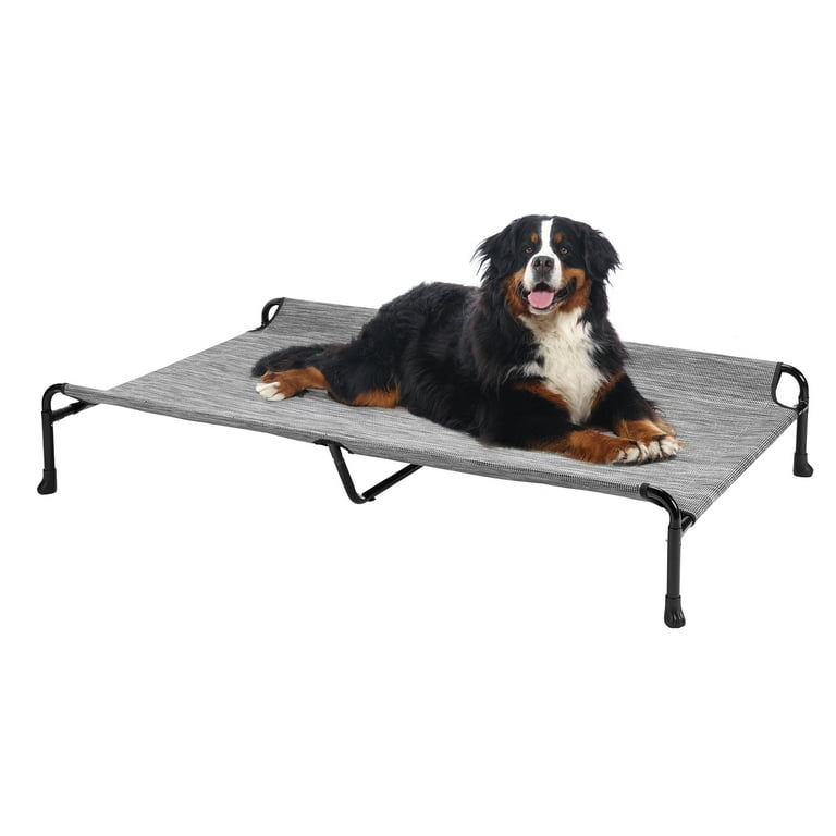 Veehoo Cooling Elevated Dog Bed with Guardrail, Teslin Mesh