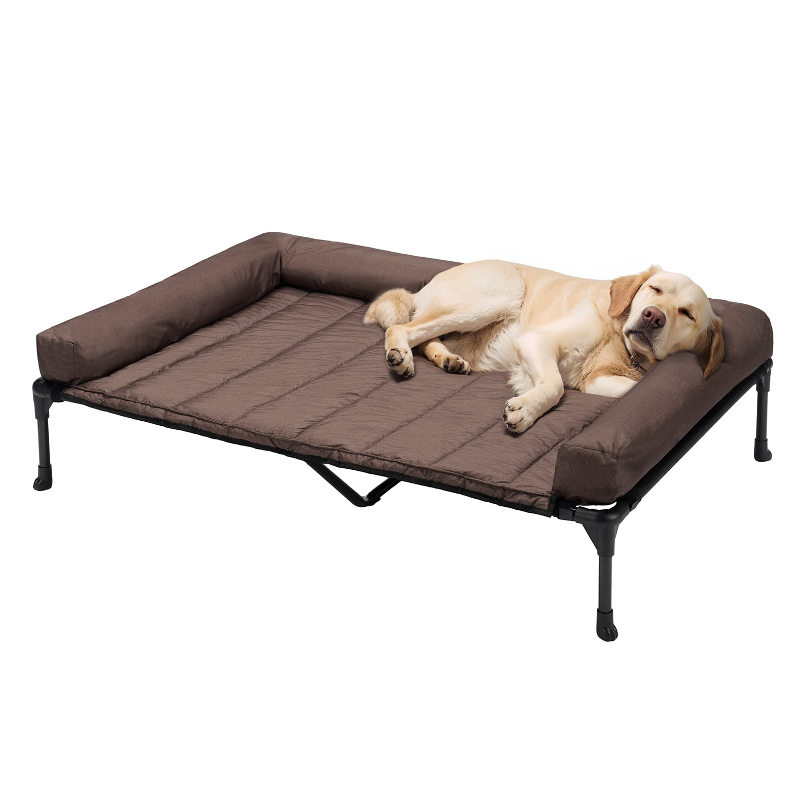 Veehoo Cooling Elevated Dog Bed + Waterproof Removable PillowTop Mat