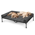 thumbnail image 1 of Veehoo Cooling Elevated Dog Bed + Waterproof Removable Pillow-Top Mat, Dog Sofa Bed, XXLarge, Black, 1 of 8