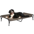 thumbnail image 1 of Veehoo Cooling Elevated Dog Bed with Guardrail & Slope Headrest, Teslin Mesh, XX Large, Brown, 1 of 8