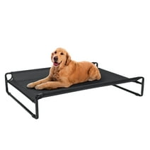 Veehoo Original Cooling Elevated Dog Bed, Raised Dog Cot with Washable Mesh, Large, Black
