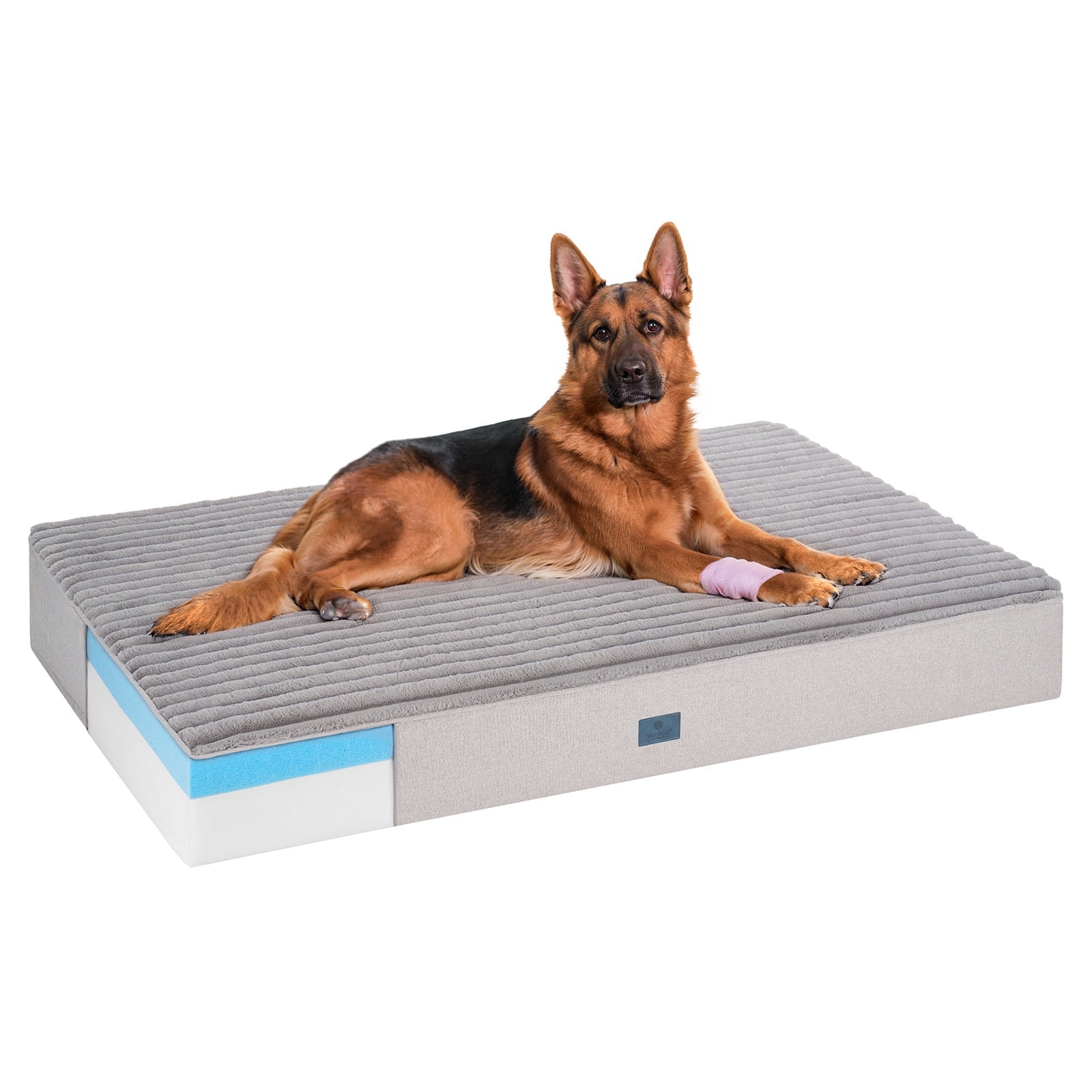 wanfoo PREMIUM DOG S SENIOR ７.６kg Veehoo Orthopedic Memory Foam Dog Bed, 7 Inch Thick Extra Large