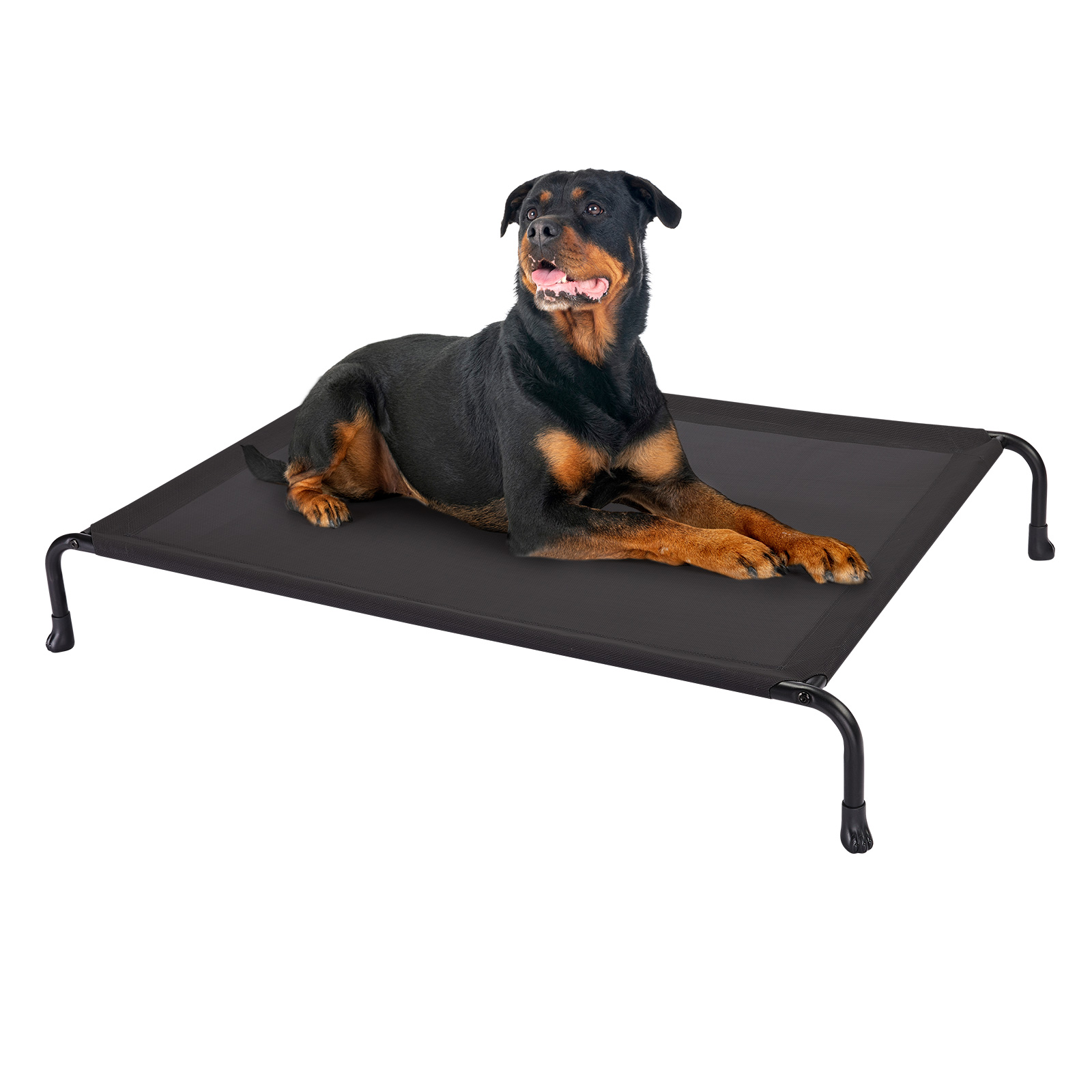 Best Choice Products 48in Elevated Cooling Dog Bed, Outdoor Raised Mesh