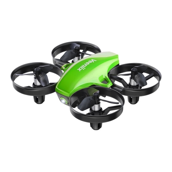 Veeniix Mini Drone for Kids and Beginners, Indoor RC Quadcopter, 3D Flips, Auto Hover, 3 Batteries, Green