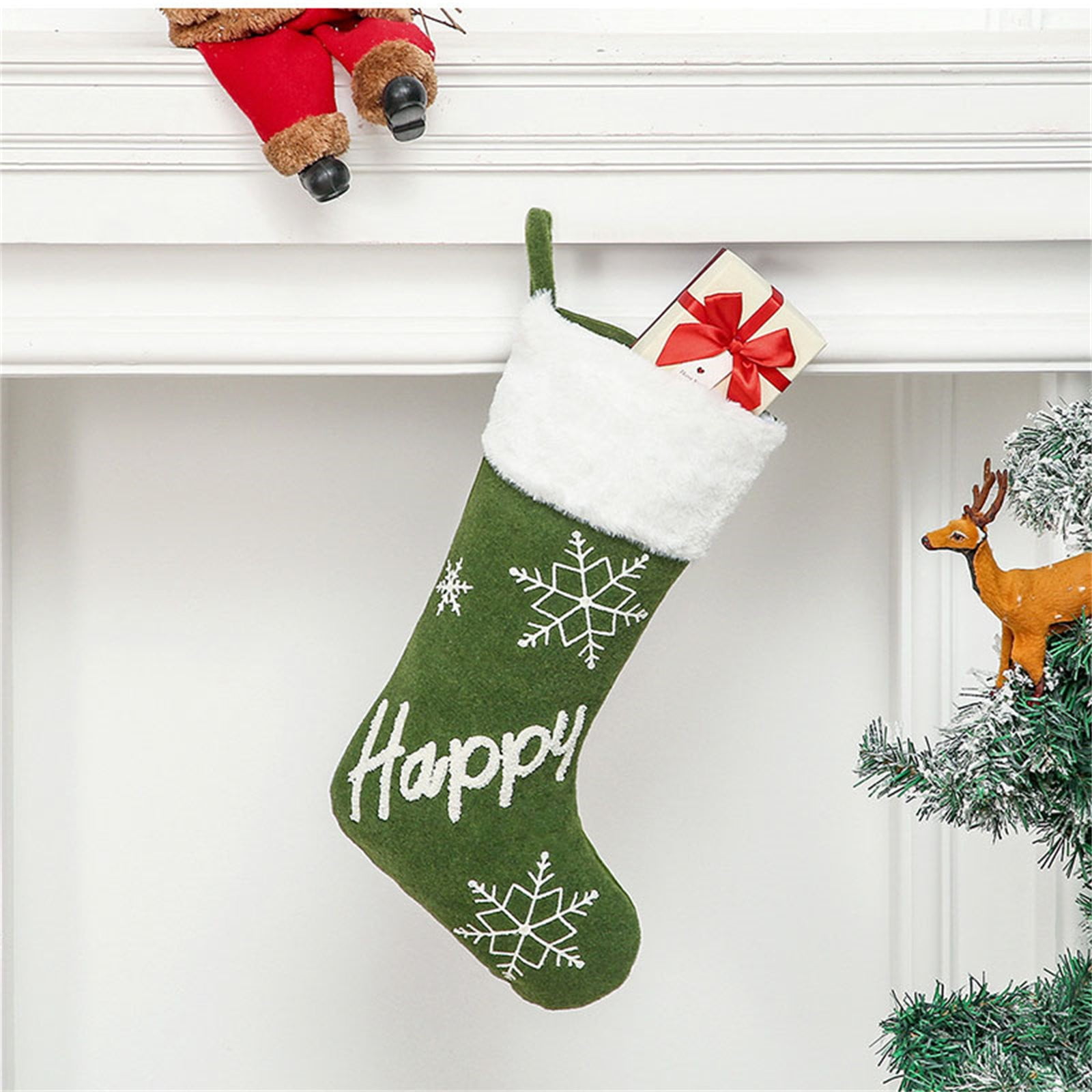 Veeogra Big Sale,Christmas Stockings,Red Christmas Ornaments,Christmas