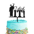 thumbnail image 1 of Veeogra Clearance!Cake Topper,Graduation Decorations 2025,Personalized Cake Topper Custom Congrats Graduation Hat Student Clof 2022 Double Sided Glitter Card,Cake Decorating Supplies,Black, 1 of 6