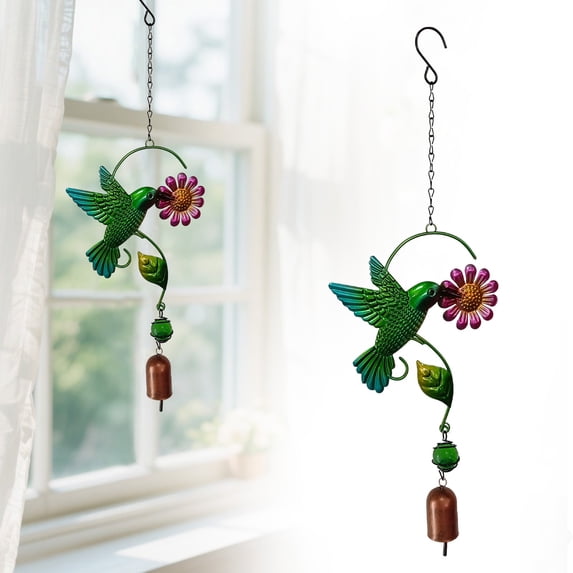 Veeogra Clearance!Hummingbird Wind Chimes,Wind Chimes For Outside,Hanging Outdoor Yard Art Decor,Blessing Wind Bells,Outdoor Art Garden Chimes,Indoor Balcony Room Decor,Housewarming Gift Ornaments