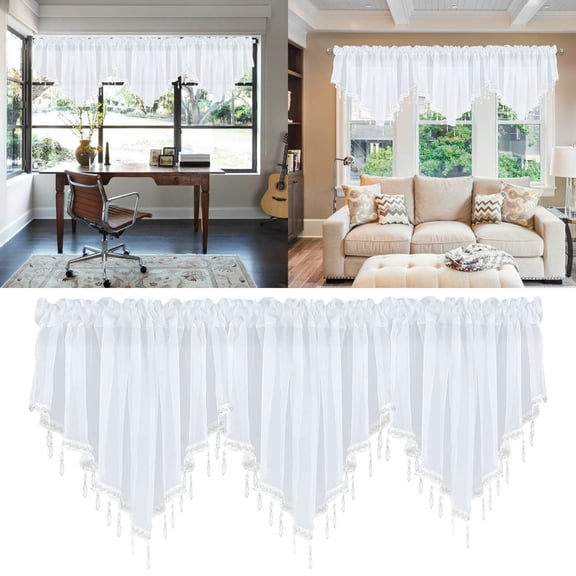 Veeogra Clearance Items,3PC Solid Color Finished Curtain Curtain Drapery 51x24 Bedroom Home Decor Triangle Curtain Curtain Screen Kitchen Short Curtain