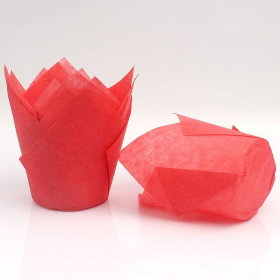 Veeogra Cupcake Liners,Cupcake Liners Cup Paper Tuli Baking Wrappe Case Cake Muffin Cup BoxCupcake Liners,