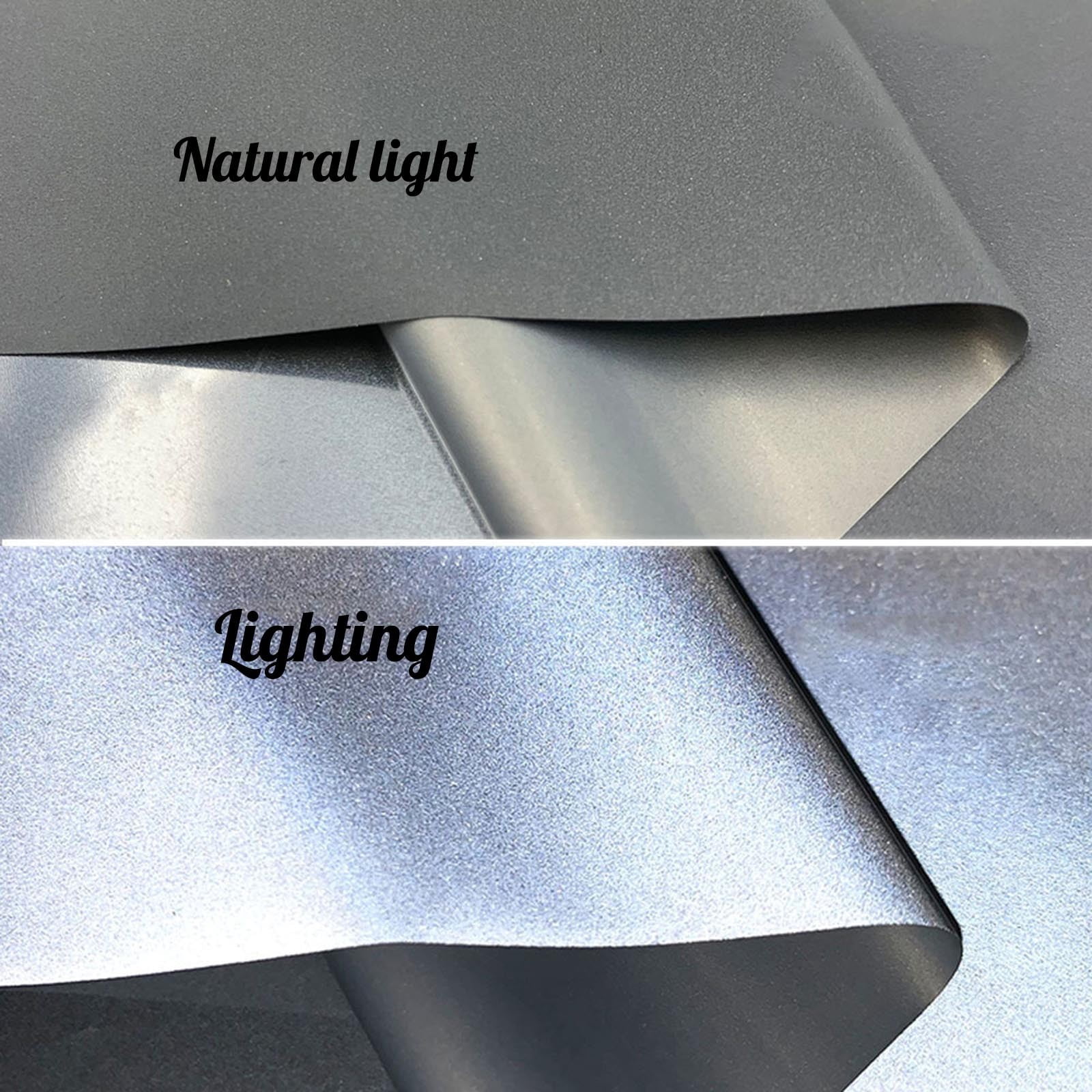 Roll Safe Veeogra Holographic Reflective Heat Transfer Vinyl,20x25cm Silver HTV ...