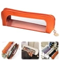thumbnail image 1 of Veeogra Orange See Through Pvc Pencil Pouch,Zipper Pencil Pouch,Aesthetic Stylish Case,Stationery Storage Bag,Pen Organizer Case,Utility Tool Pouch,Stationery Supplies Holder,Adult Office Storage, 1 of 9
