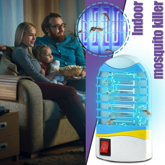 Veeogra Plug-In Indoor Mosquito Zapper,Mini Bug Zapper,Mosquito Catcher Outdoor,Mosquito Trap Lamp,Fruit Fly & Gnat Trap,Flying Insect Catcher,Attractant Light Design,Indoor Bug Zapper