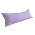 thumbnail image 1 of Veeogra Purple Body Pillow Cover 20x47 Inch Brushed Microfiber for Adults,Soft Full Body Pillowcase with Envelope Closure,Breathable Wrinkle Free Bedroom Decor, 1 of 3