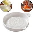 thumbnail image 1 of Veeogra White 6.4" Handmade Advanced Garlic Grater,Ceramic Garlic Grater Plate,All In One Grater Set,Garlic Press,Decorative Mincer,Home Kitchen Grater Tools,Ginger Onion Chocolate Cheese Grinder, 1 of 9