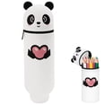 thumbnail image 1 of Veeogra White Expandable Panda Silicone Pencil Pouch,Zipper Pencil Pouch,Cute Daily Pen Pouch,Stationery Storage Bag,Pen Organizer Case,Utility Tool Pouch,Tool Accessory Storage,General Daily Use, 1 of 9