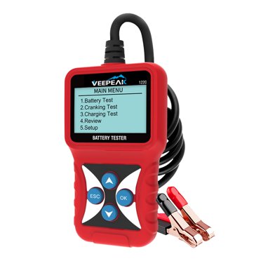 TOPDON BT50 12V Car Battery Tester – Digital Analyzer For Cranking & Charging, AGM/Flooded/Gel/EFB