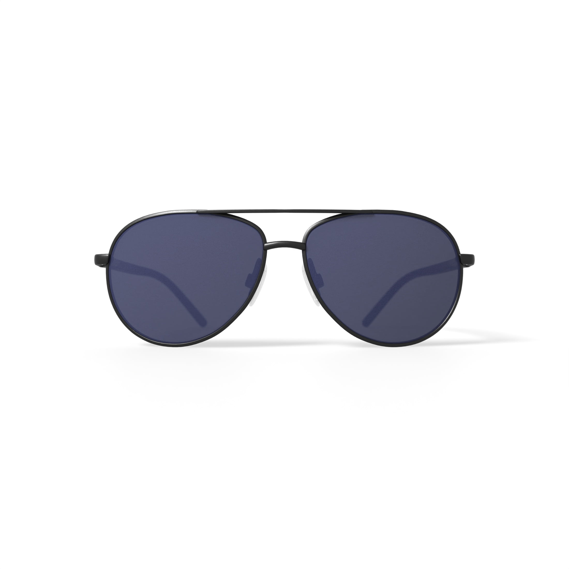 Veer Men’s Fashion Sunglasses, New Castle I - Matte Black, Aviator, Metal, 61-14-135, with Case