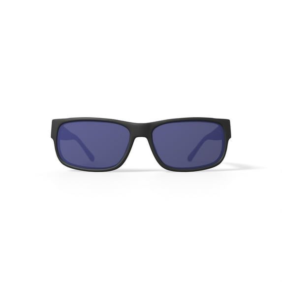 Veer Sunglasses for Men’s in Fashion Matte Black, Rectangle - Model: Stump in size 59-14-137 and Include 1 Sunglasses and 1 Case