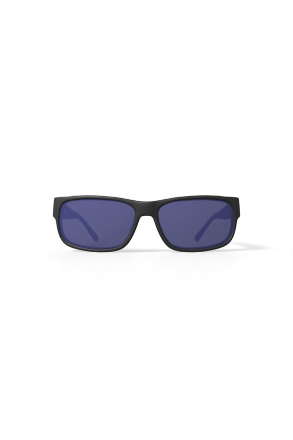 Sunglasses for Mens in Fashion Matte Black, Rectangle - Model: Stump in size 59-14-137 and Include 1 Sunglasses and 1 Case