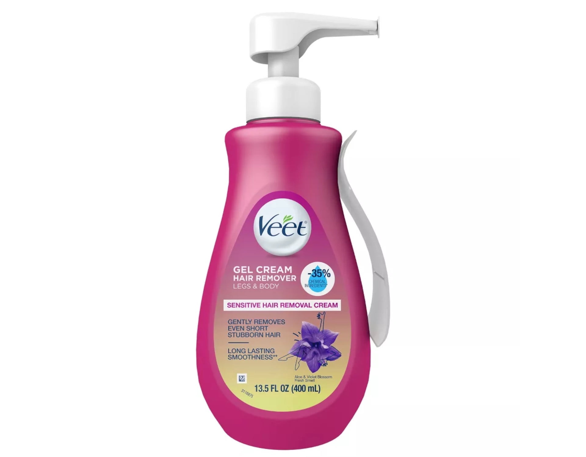 Veet Gel Cream Hair Remover, Sensitive Skin Formula, Aloe Violet