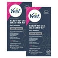 thumbnail image 1 of Veet Ready-to-Use Dermatologically Tested 40 Count Hair Remover Wax Strip Kit for Legs & Body (2 Pack), 1 of 9