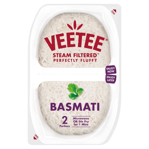 Veetee Heat & Eat Basmati Rice Pot 2 X 125G, Imported from Britain