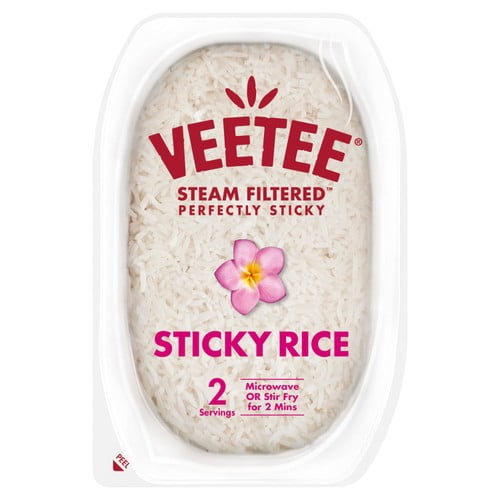 Veetee Heat & Eat Sticky Rice 300g, British Import (Pack of 3)