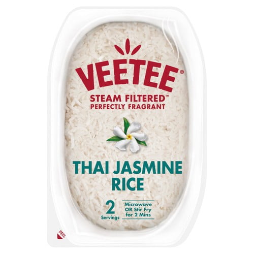 Veetee Heat & Eat Thai Jasmine Microwave Rice Tray 300g, British Import (Pack of 2)